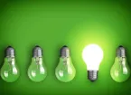Green - eco lightbulbs