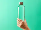 Refillable water bottle 