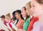 children singing