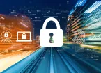 cyber security - digital padlock