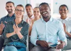 Group of People Applauding