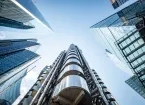 London financial district - upward view