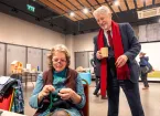 Huw Irranca-Davies, Deputy First Minister at sero repair cafe, Carmarthen 
