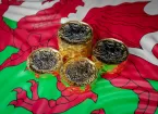 Welsh flag and pound coins 