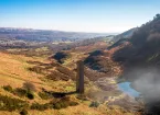 Abersychan chimney an old building left over from the Welsh Industrial mining in the South Wales Valleys, Pontypool