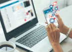 smart phone ,Social, media, Marketing concept